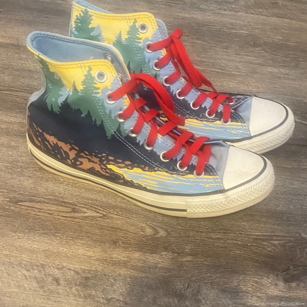 CONVERSE Mountain scenery high tops